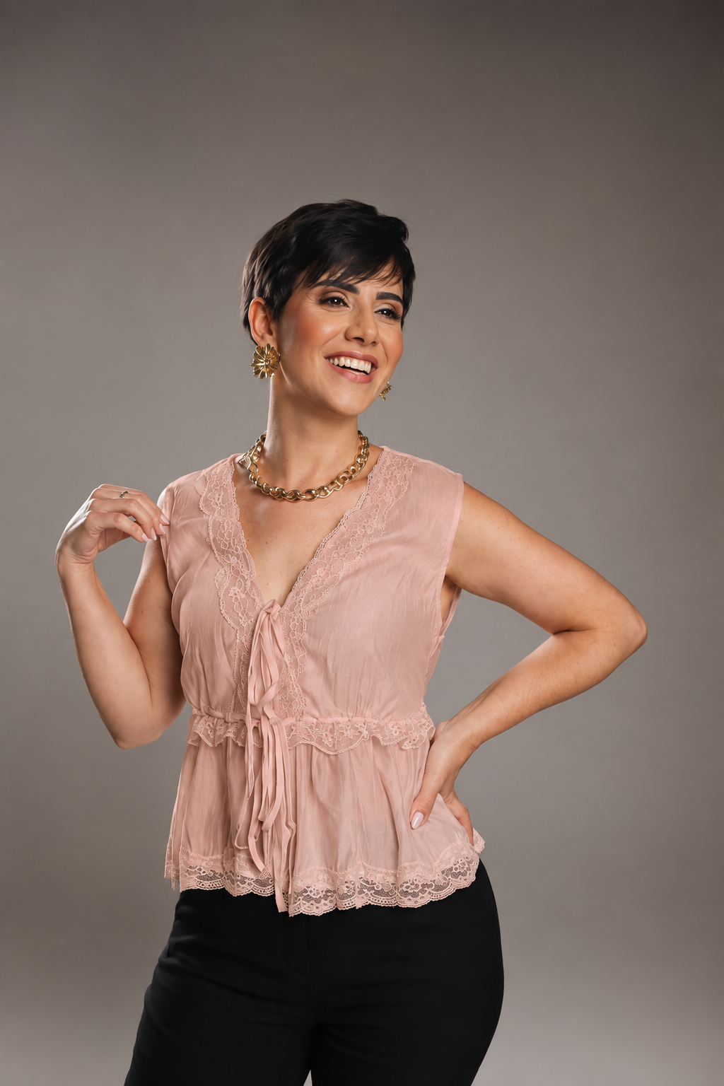 Bata feminina rosa Leblon